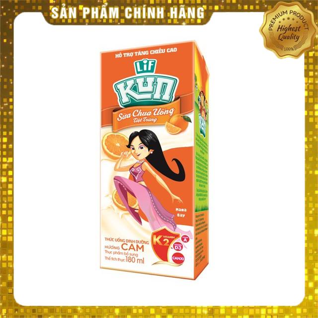 SỮA KUN CAO LỚN K2 CAM, DÂU, CACAO 180ml x 48 hộp