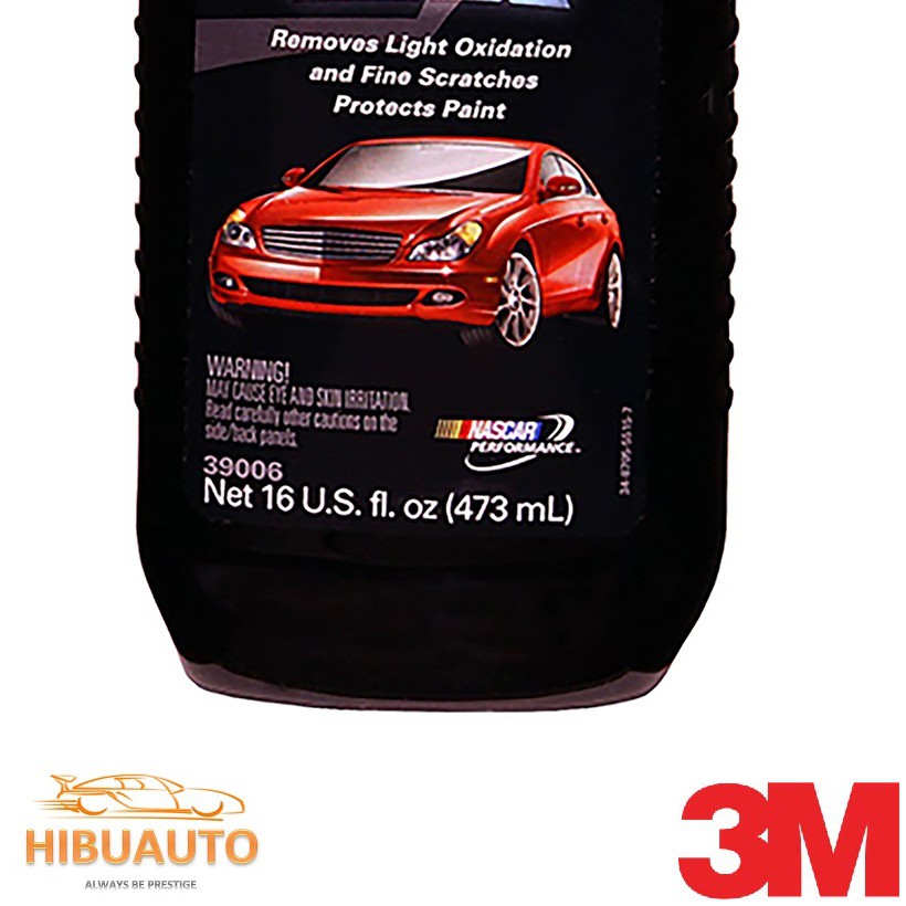 Dung Dịch Phá Xước Và Tạo Bóng Bề Mặt Sơn Ô Tô 3M 39006 Hibuauto