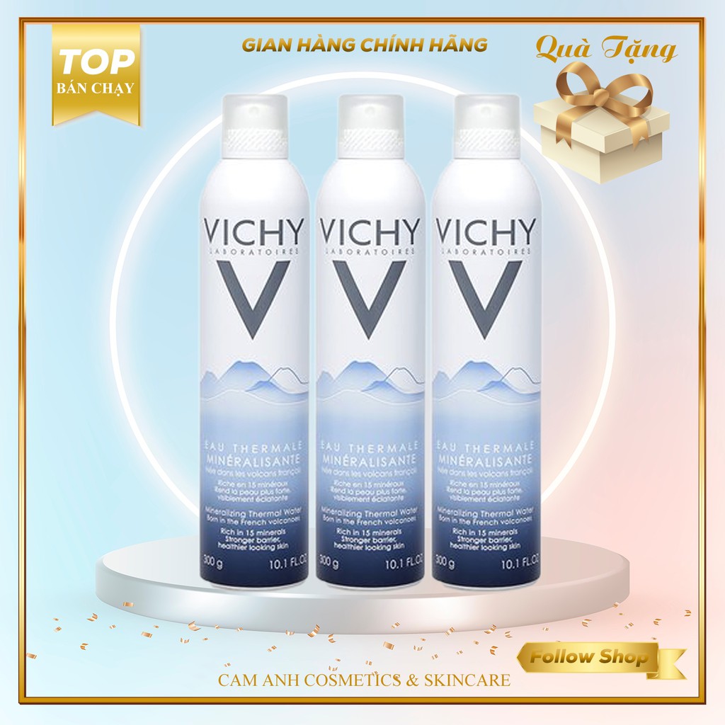 Xịt khoáng, Xịt khoáng dưỡng da Vichy Mineralizing Thermal Water 50-150-300ml
