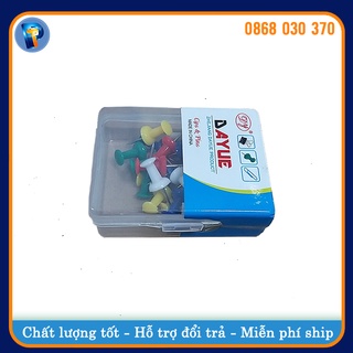 Đinh ghim giấy, bảng nỉ - đinh ghim mũi nhựa