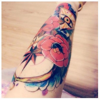 [ SIÊU GIẢM GIÁ TATOO NAM ] Hình xăm dán tatoo hoa văn bắp tay - miếng dán hình xăm đẹp dành cho nam