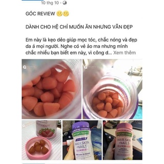 Kẹo dẻo Hair, Skin & Nails Gummies Nature's Bounty