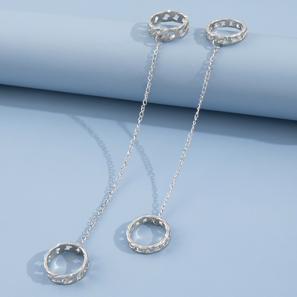 Set nhẫn đeo ngón tay RINHOO phong cách hip hop cho nam và nữ