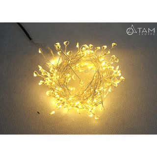 [LOẠI 1] Dây đèn Led đom đóm có nhánh màu vàng ấm điện trực tiếp L-FAIRY-02