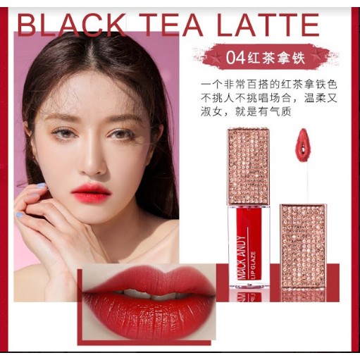 Son kem lì Mack Andy Lip Glaze kiểu dáng vuông lấp lánh chính hãng