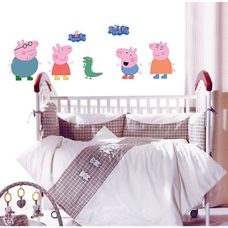 Decal dán tường Heo Peppa