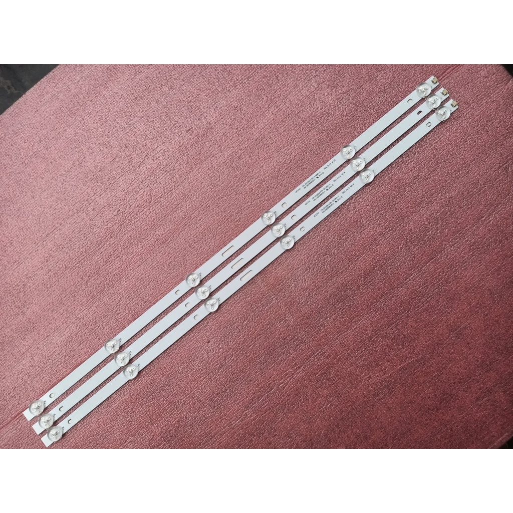 BỘ LED TIVI A SANZO 32S500 32T500 MX315D06-ZC21FG-02. HÀNG MỚI 100%, BỘ 3 THANH, MỖI THANH 6 BÓNG 3V, DÀI 59,2cm