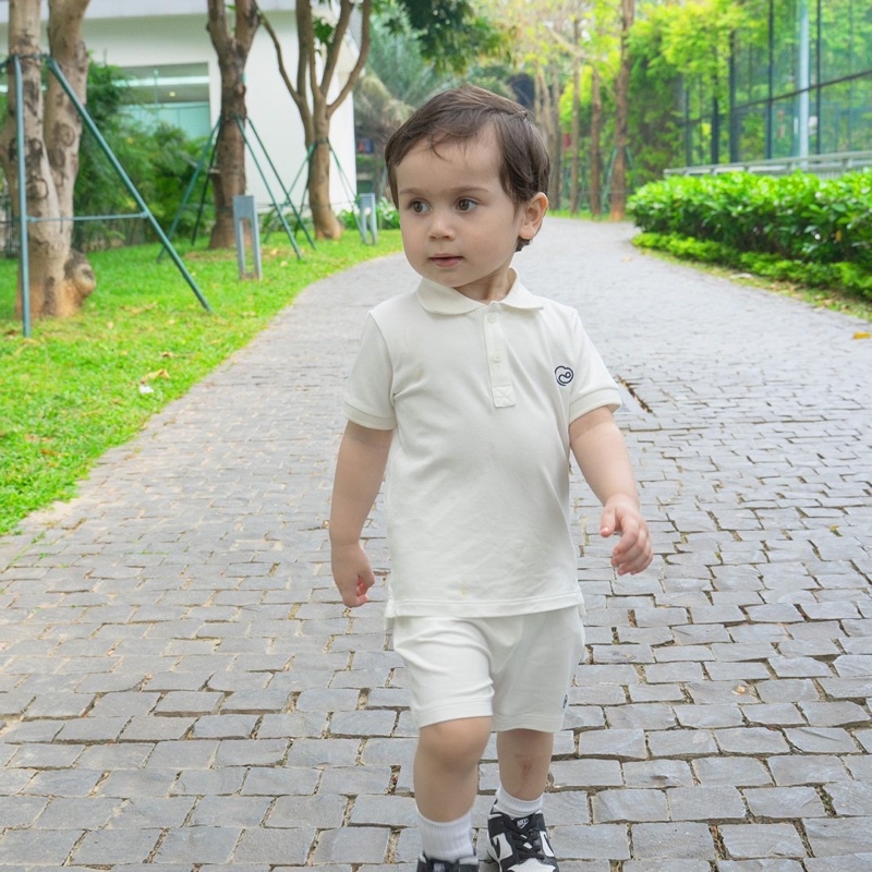 Bộ cộc tay Ponnie Bu,Bộ quần áo polo ponie cho bé trai bé gái,Bộ cộc tay polo Bu ponie
