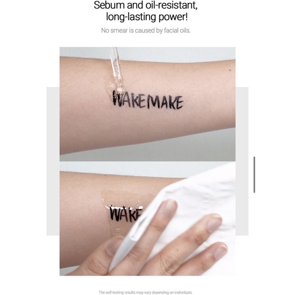 WAKEMAKE - Any Proof Pen Eyeliner “03 Dark Brown”  | bút kẻ mắt nước màu nâu đen