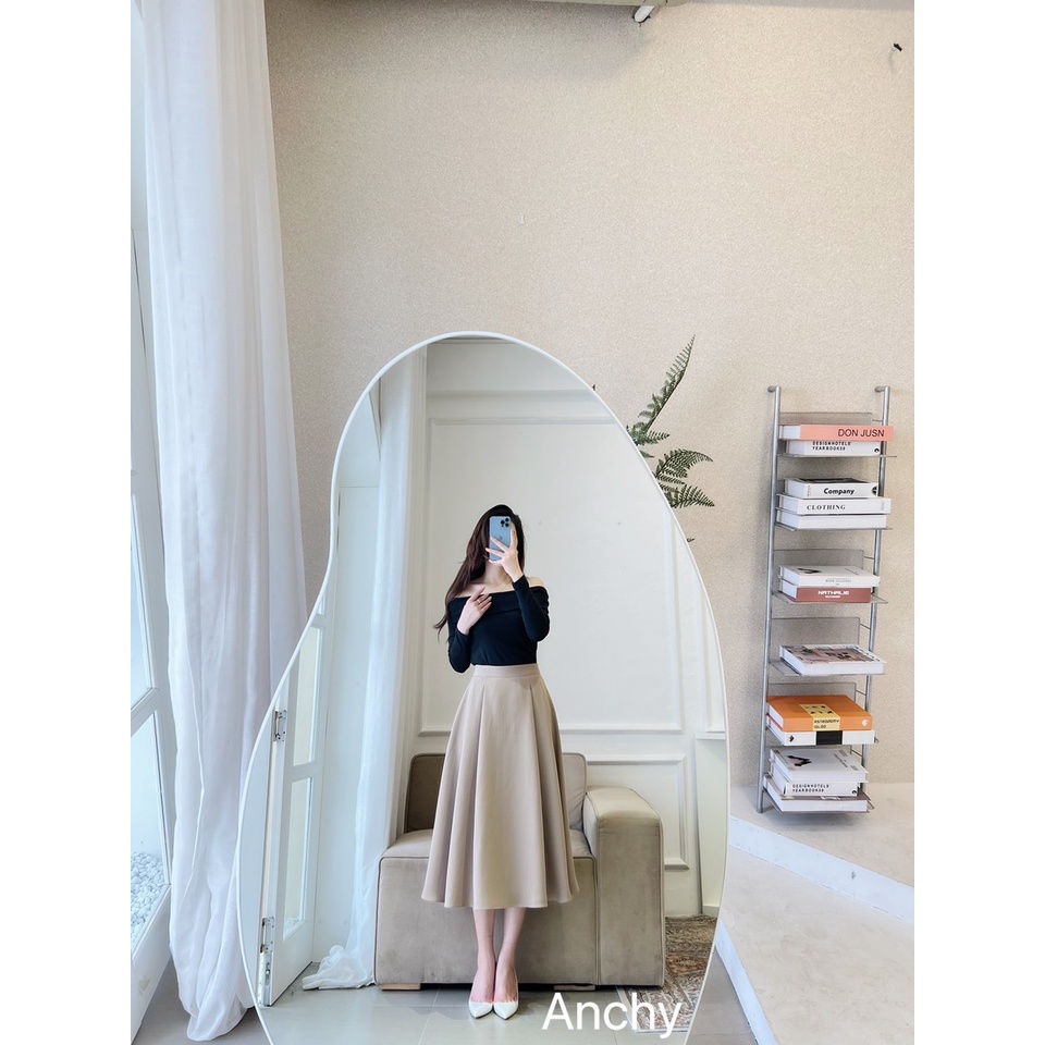 Chân váy dài xòe Vintage - AS008