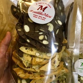Bánh ăn kiêng Biscotti (có whey protein) vani-chocolate-matcha 300g
