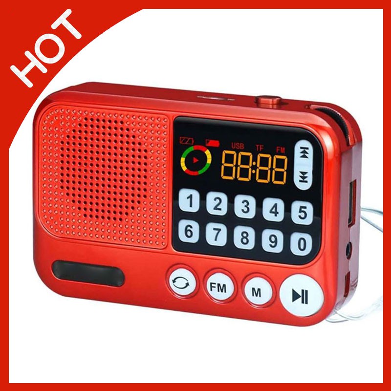 Loa nghe nhạc mini kiêm đài radio S99 hỗ trợ thẻ nhớ, usb, jack 3.5