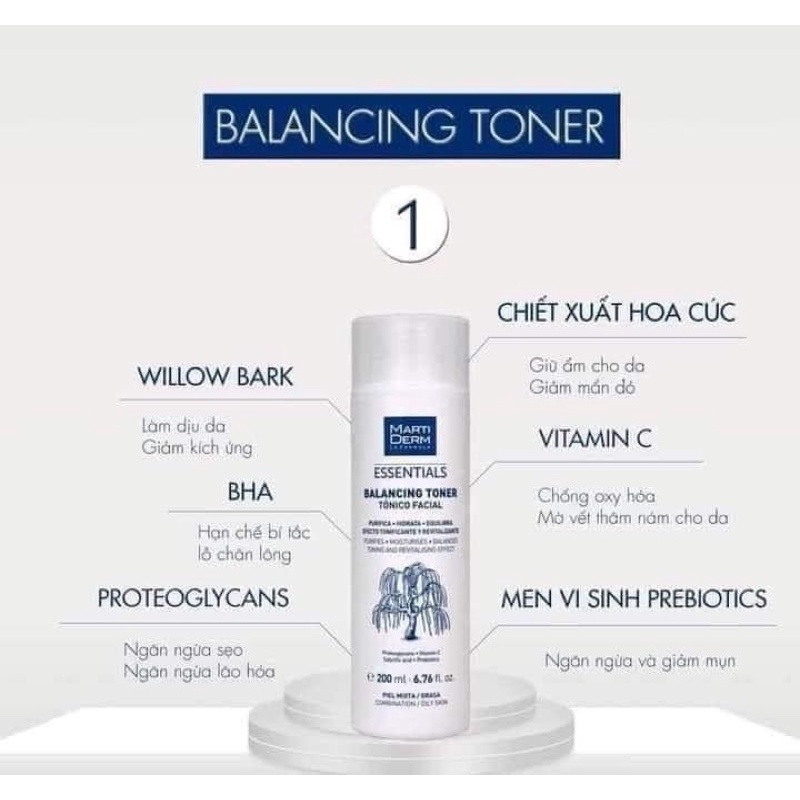 Toner Martiderm căng bóng trẻ hoá da ( Chính hãng nguyên tem )