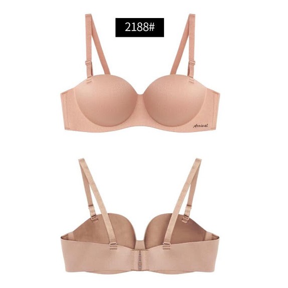 ÁO NGỰC cúp ngang Cao Cấp - Áo lót su đúc không gọng quả ngang màu da màu đen màu đỏ