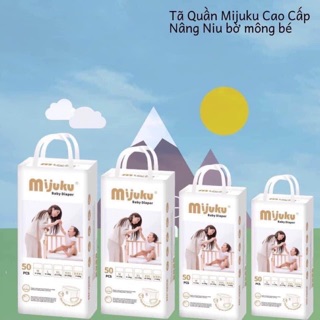 Tã bỉm quần/dán xuất Nhật mijuku M50/L50/xl50/xxl60