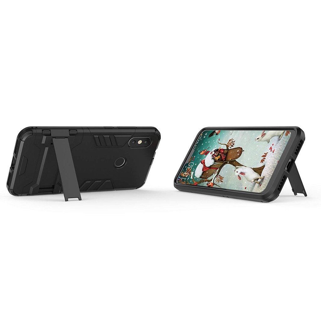 Ốp lưng Xiaomi Mi A2 Lite/ Redmi 6 Pro chống sốc IRON MAN kèm chống xem video bảo vệ camera tiện lợi
