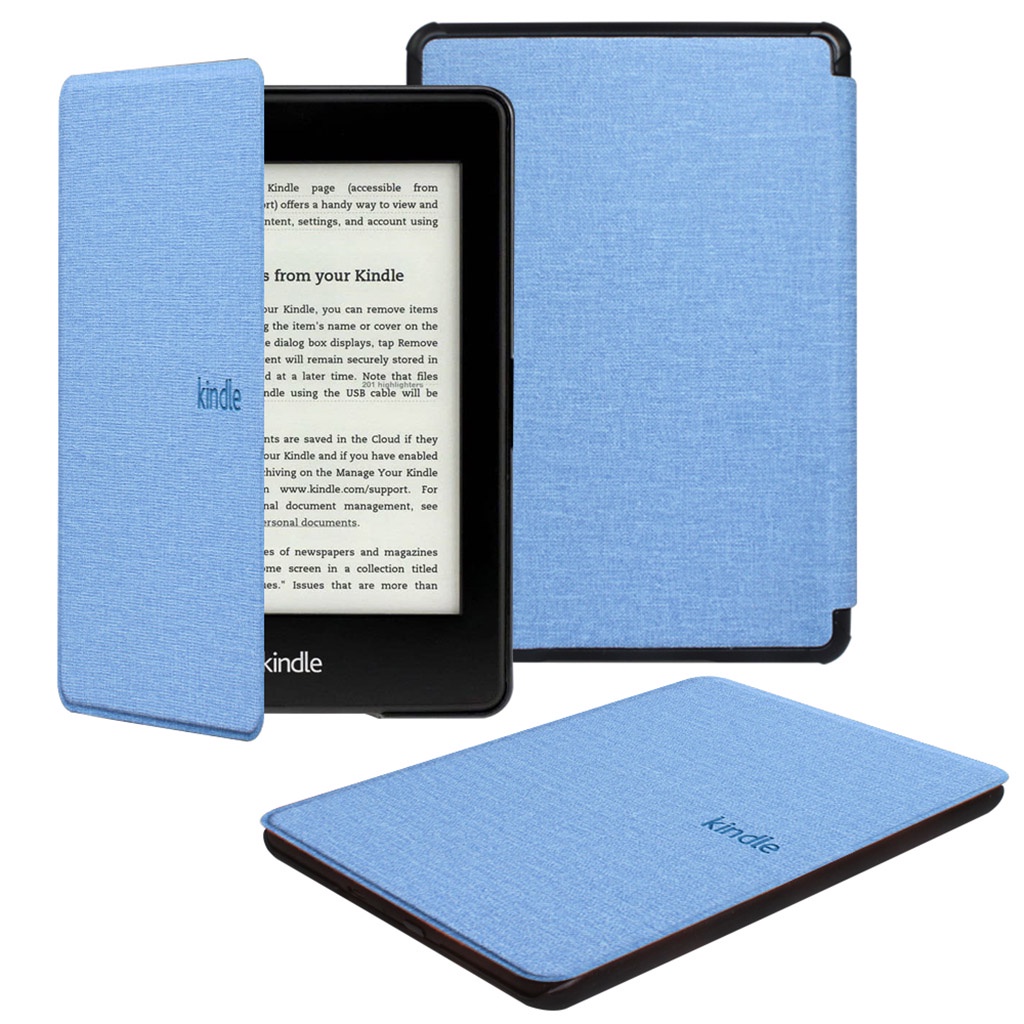 Ốp điện thoại bằng da PU + vải cho Kindle Paperwhite4 Kids Edition 10th Generation 6inch 2018 2019 PQ94WIF J9G29R DP75SDI EY21 11th 6.8" M2L3