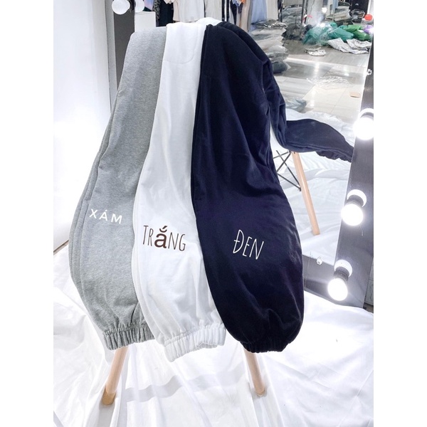Quần Nỉ Ống BOOM Unisex - Jogger Thun Trơn Và Tăm Cạp Chun Dáng Rộng Ulzzang HOT(Hàng Sẵn, Ảnh Thật)