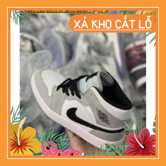 [Siêu Hot ]  Giày sneaker Jordan 1 grey/white đủ size nam nữ. Giày Jd1 xám cao | BigBuy360 - bigbuy360.vn
