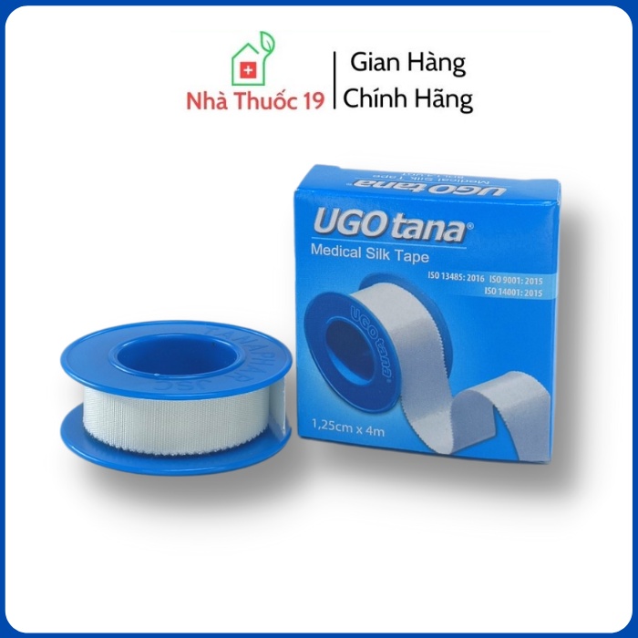 Băng cá nhân UGO TANA 1,25x4m băng dính cuộn vải lụa y tế