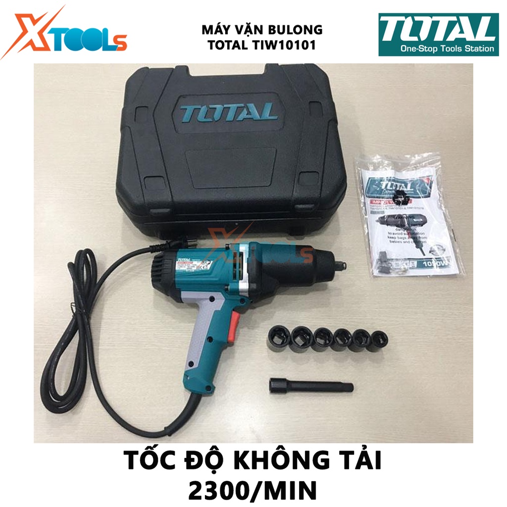 Máy siết bulong 12.5mm (1/2&quot;) 1050w Total TIW10101 công suất 1050w, tốc độ không tải 2300 rpm ; mô men quay 50n/m, điện