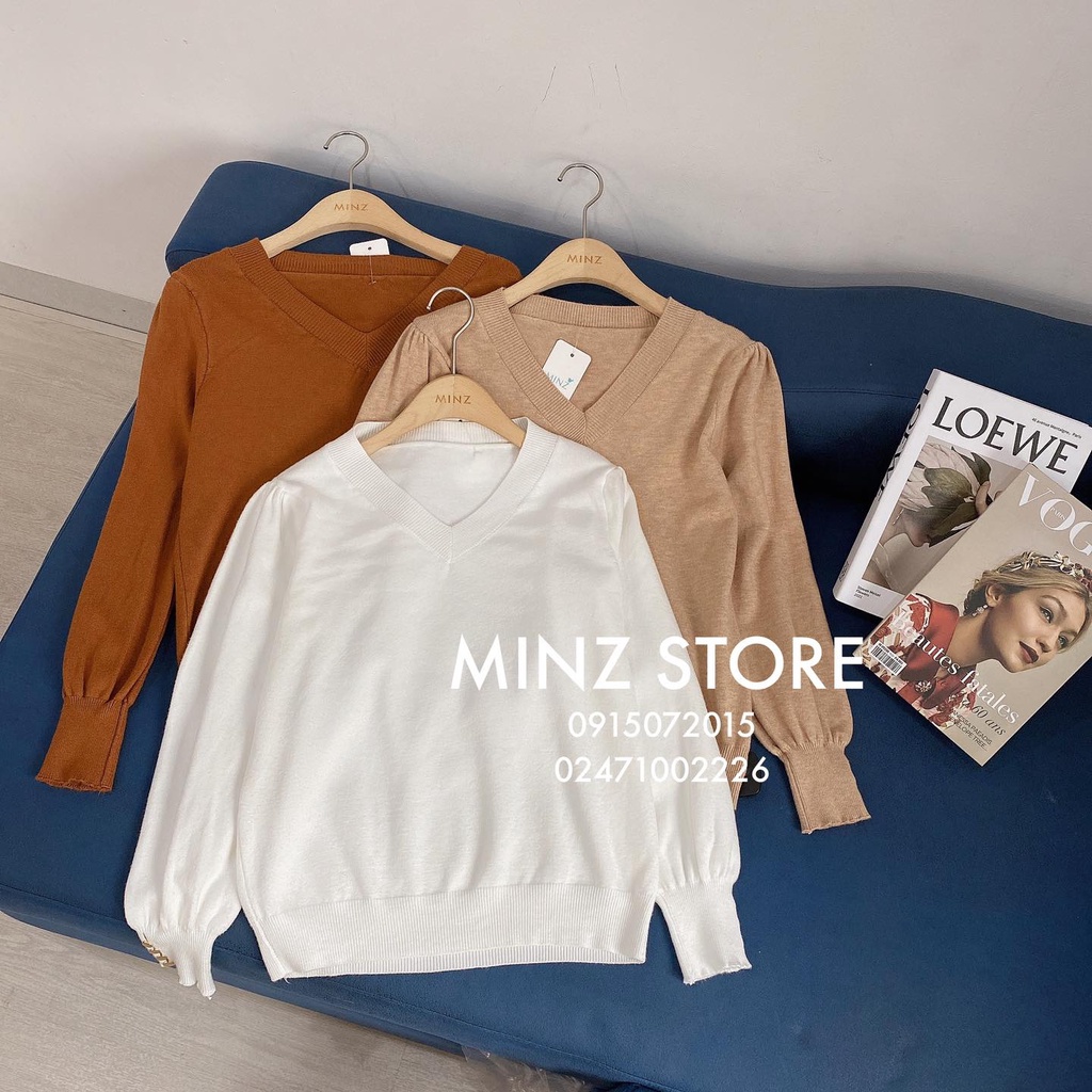 Len cổ tim 4 cúc tay #9309 ( màu)