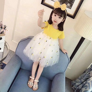 váy voan thêu hình quả dứa