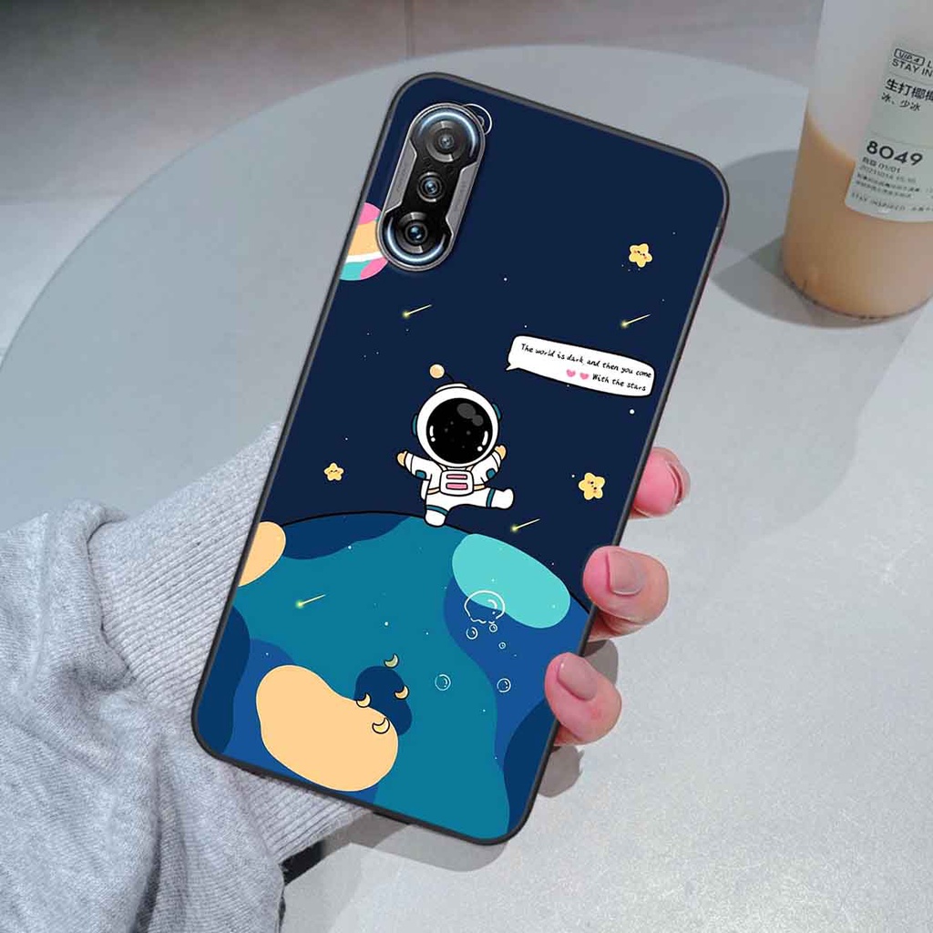 Ốp Xiaomi Redmi K40 in hình vũ trụ, phi hành gia bầu trời cute dễ thương