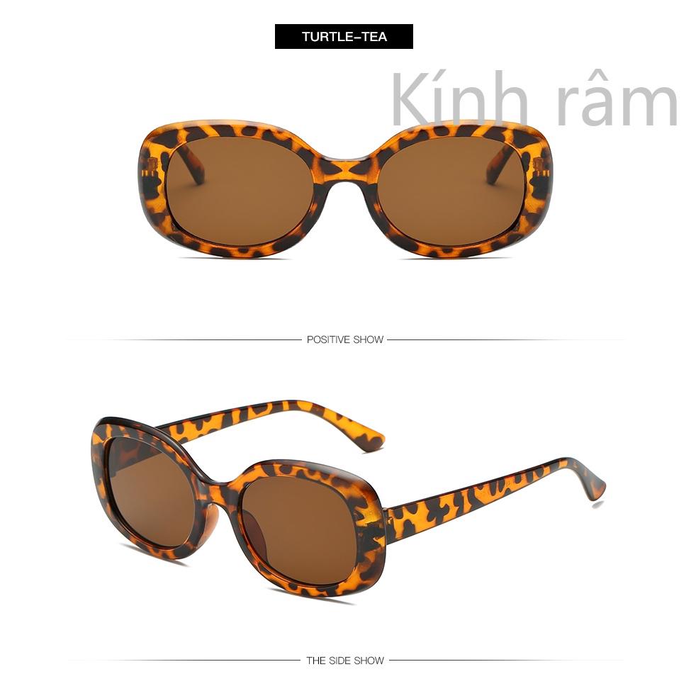 Kính mát gọng oval thời trang mùa hè