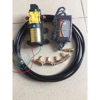 Bộ máy phun sương giá rẻ nguồn, 5 béc phun, 5m dây