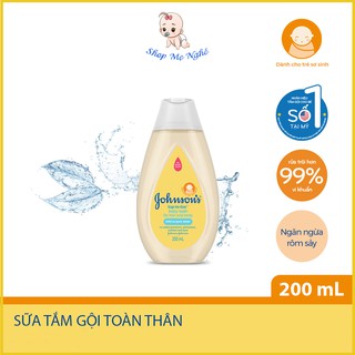 Sữa Tắm Gội Toàn Thân Trẻ Em Johnson's Baby Chai 200ml An Toàn Cho Bé