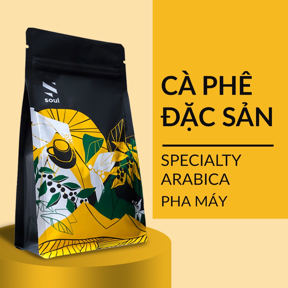 CÀ PHÊ SPECIALTY ARABICA TÚI 200GRAM - PHA MÁY