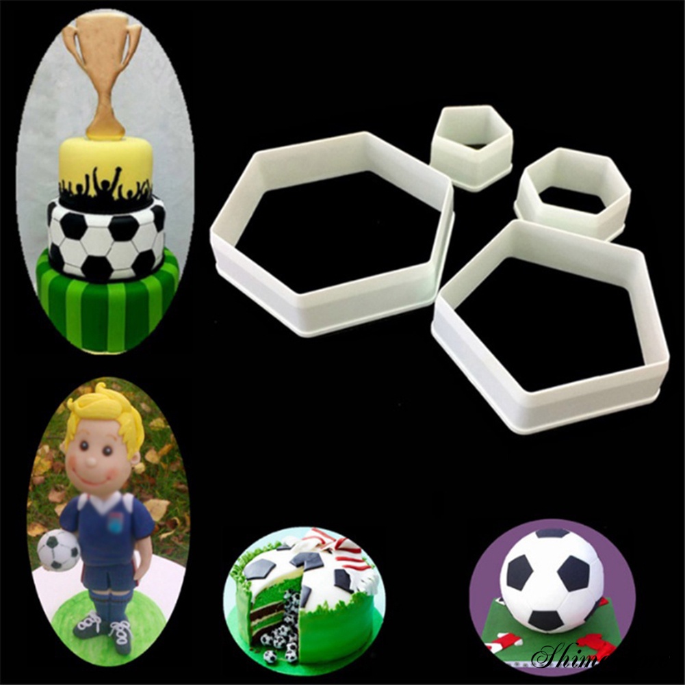 Set 4 Khuôn Làm Bánh Tạo Hình Trái Bóng Dễ Thương