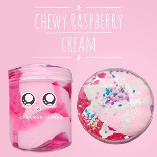 CHEWY RASPBERRY CREAM - KEM DÂU RỪNG BUTTER SLIME - SLIME BƠ MIX CLEAR SLIME SIÊU ĐẸP