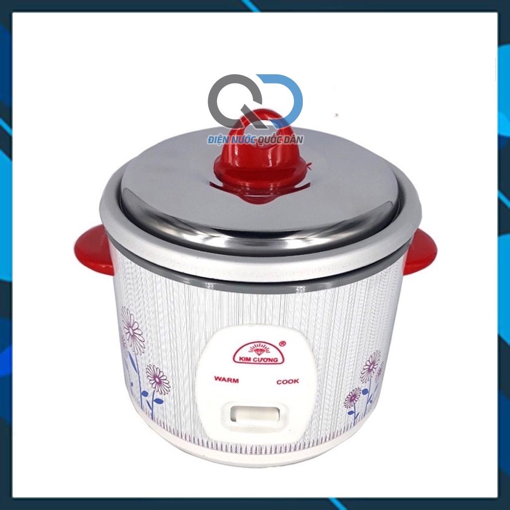 Nồi Cơm Điện Mini 0.6 Lít 1-2 Người Ăn Kim Cương - Bảo Hành Chính Hãng 12 Tháng