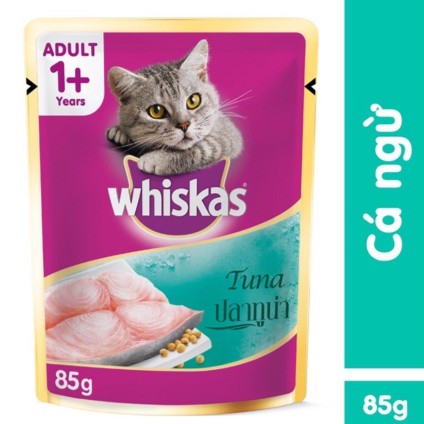 Thức ăn cho mèo Pate Whiskas gói 85g