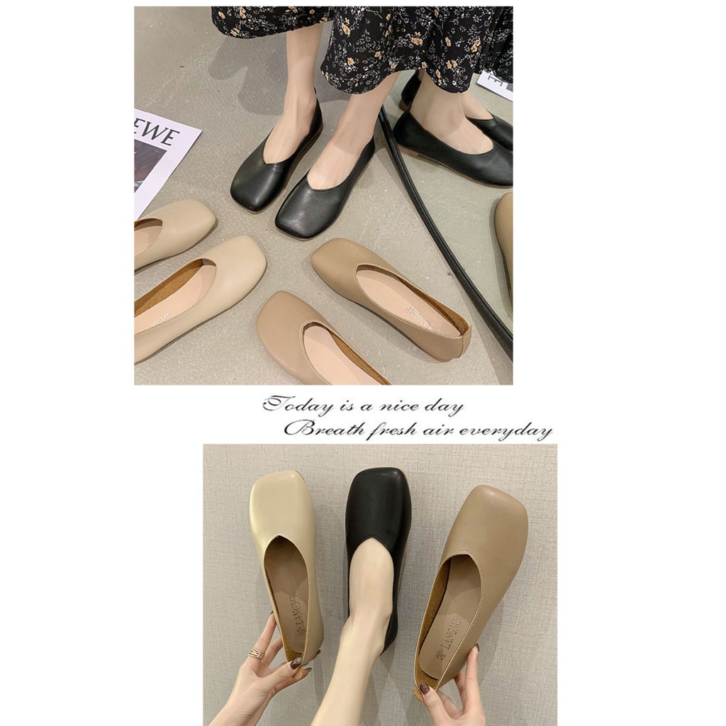 Giày Búp Bê Mũi Vuông Thời Trang Hàn Cho Nữ 2020 | BigBuy360 - bigbuy360.vn