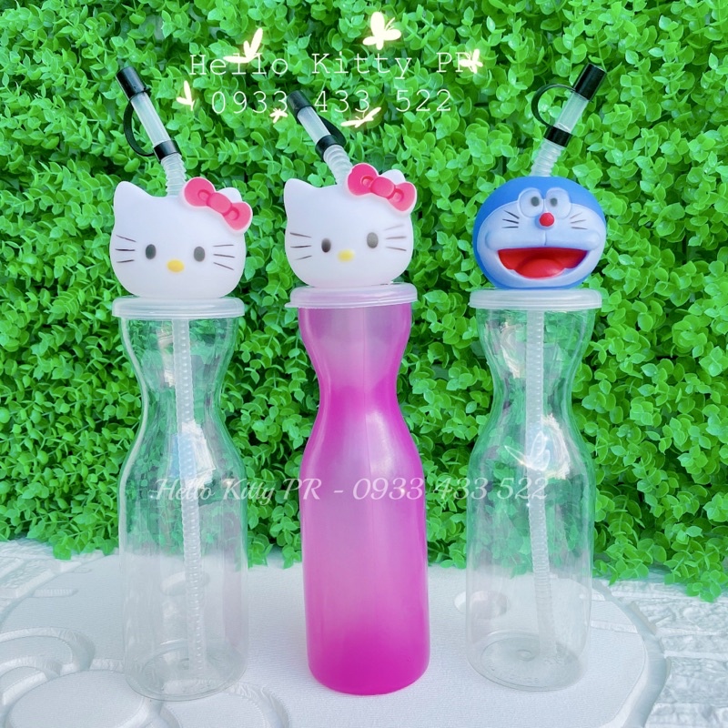 Bình nhựa 3D 500ml HELLO KITTY - DOREMON DORAEMON