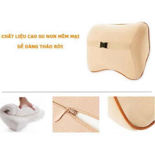 Gối Tựa Đầu Ô tô-Gối Tựa Lưng Cao Su Non Cao Cấp,Tạo Cảm Giác Êm Ái,Thoải Mái Nhất