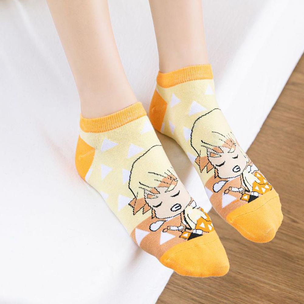 Bộ 5 Đôi Vớ Cotton Họa Tiết Hoạt Hình Demon Slayer Tomioka Giyuu