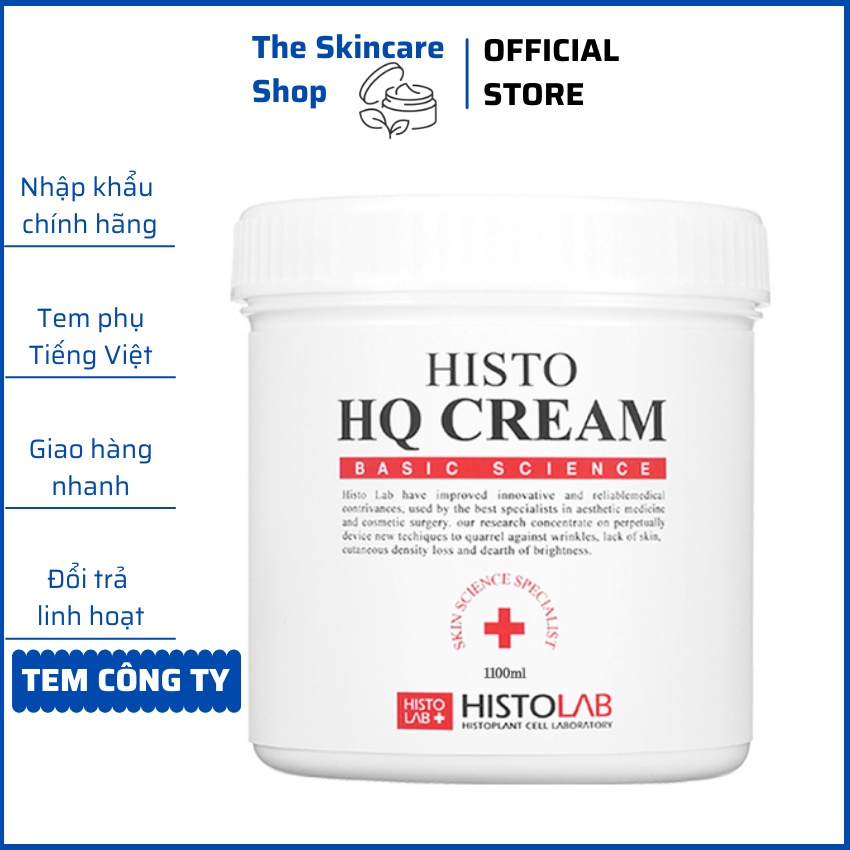 Kem nâng cơ, tan mỡ, tạo cằm Vline và massage thư giãn Histolab Histo HQ Cream 1000ml