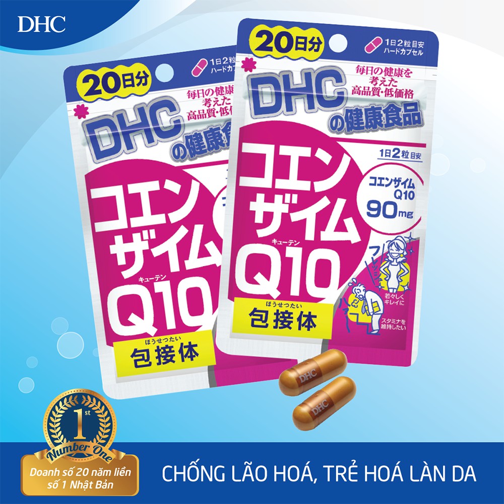 Viên uống Chống lão hóa trẻ da DHC COENZYME Q10 20 Ngày (40v/gói)