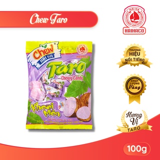 Kẹo Chew mềm HẢI HÀ hương khoai môn (Gói 100 Gram) - Hàng chính hãng