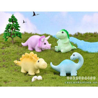 Tượng khủng long mini trang trí đồ chơi để bàn làm tiểu cảnh mini