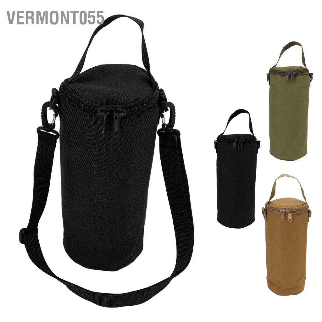 Vermont055 Túi đựng đồ cắm trại có dây kéo đôi Thiết kế tay cầm đeo vai cho xe tăng khí Đèn