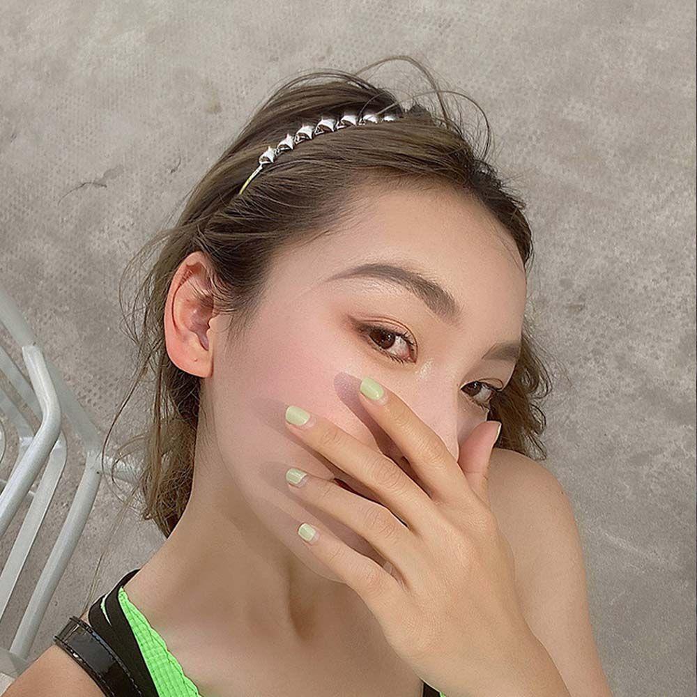 ANEMONE Kẹp Tóc Kim Loại Hình Trái Tim Phong Cách Hàn Quốc Cho Nữ