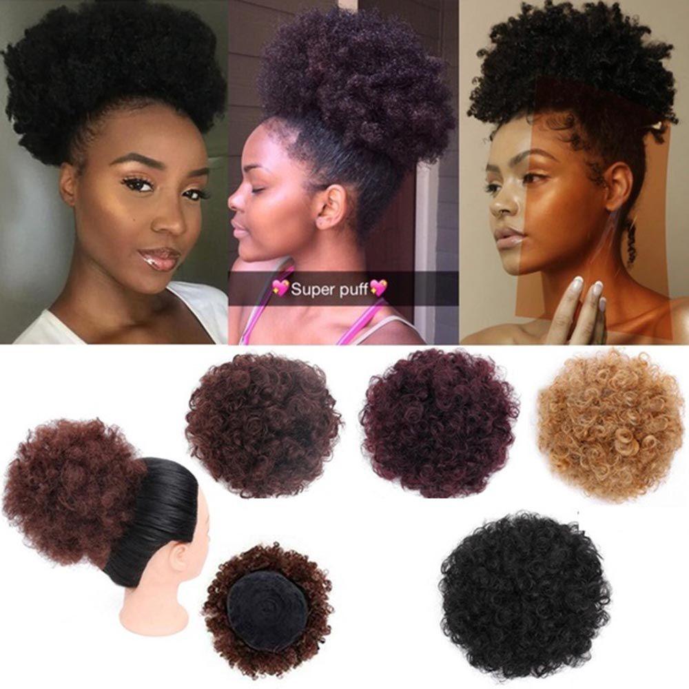 MXGOODS Búi Tóc Giả Xoăn Từ Sợi Tổng Hợp