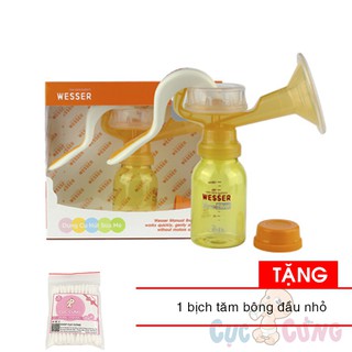 Máy hút sữa WESSER bằng tay Tặng 1 gói tăm bông đầu nhỏ
