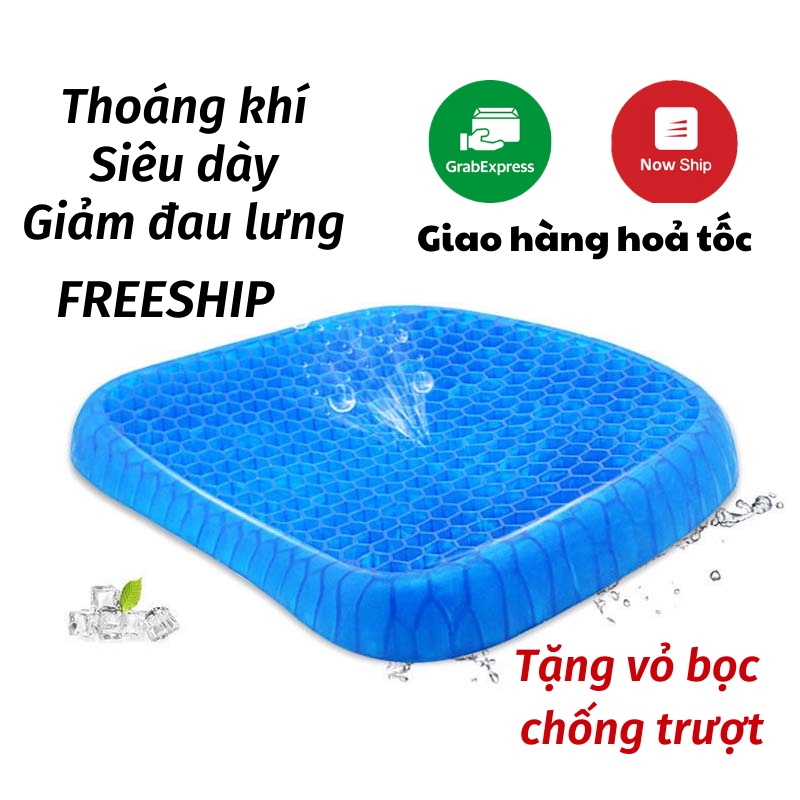 Đệm Gel Đệm Ngồi Gel 3D Lót Ghế Văn Phòng Mềm Mại Chống Mỏi KHO GIA DỤNG TRẦN PHÚ