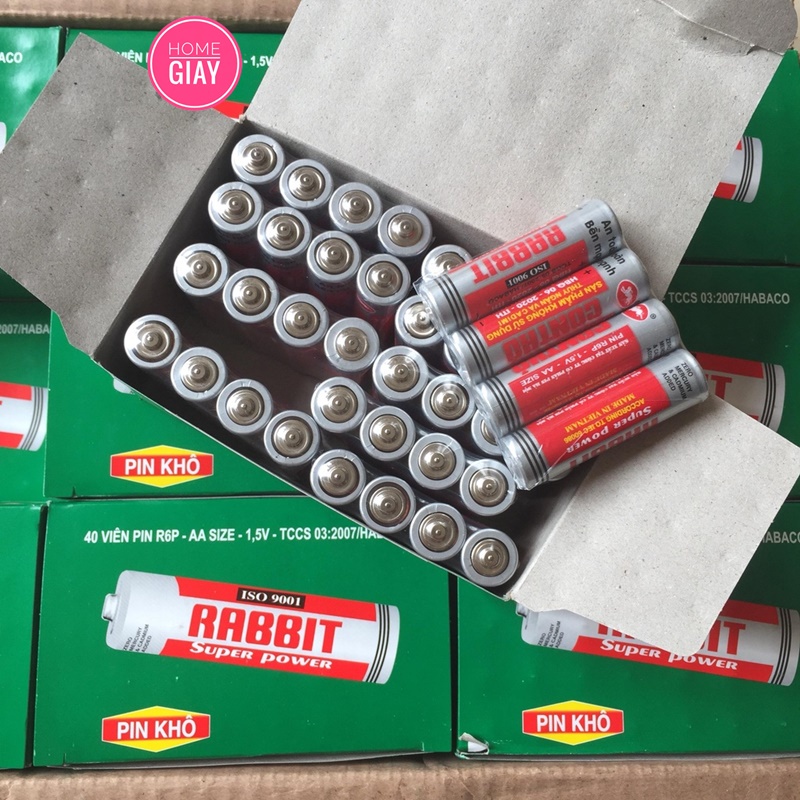 Pin con thỏ AA thế hệ mới R03P home giay